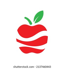 Modern Apple Logo Design. Apple Icon, vector art illustration