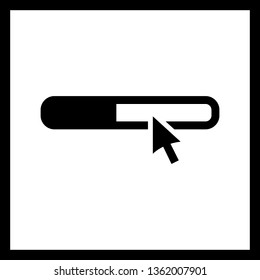 Modern  application icon in black and white