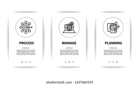 modern application mobile icons