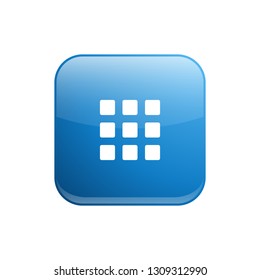 Modern Applications 9 Grid Menu Icon Button Logo