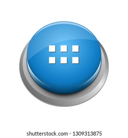 Modern Apps 6 Grid Menu Icon Button Logo
