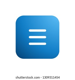 Modern Apps Essential Menu List Icon Button Logo