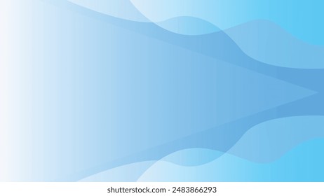 Vector de fondo abstracto de Anuncio de color azul marino moderno con Formas de triángulo azul, ondas y espacio de copia para el diseño