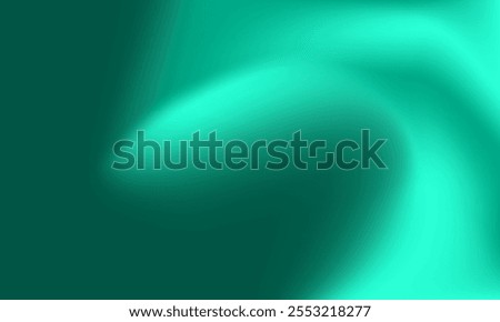 Modern aqua green abstract background design. Colorful curved smooth gradient for banner, advertising, surface, branding, greeting, marketing, decoration, commercial, artwork, website, celebration