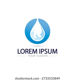 Modern Aqua Wave Park Logo With Clean Lines And Fresh Water Concept
