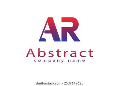 modern ar letter logo design for branding and identity