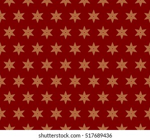 modern Arabesque. seamless flower pattern. abstract vector illustration. gold on red. for design invitation, background, wallpaper