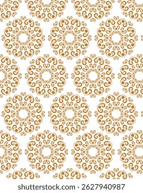 Moderno patrón decorativo árabe color oro
