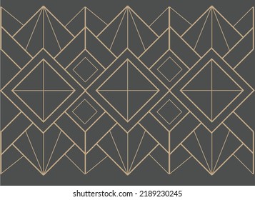 Marcos modernos de oro árabe, bordes decorativos de líneas y marcos geométricos de oro. Resumen de arte deco