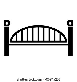 Modern arch bridge icon. Simple illustration of modern arch bridge vector icon for web