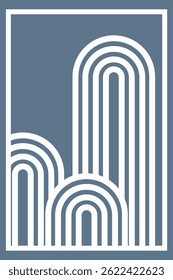 Moderno Arco Parede Arte Vetor Design