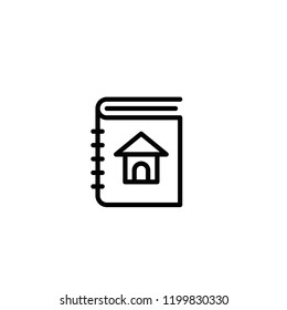 Modern architect book icon