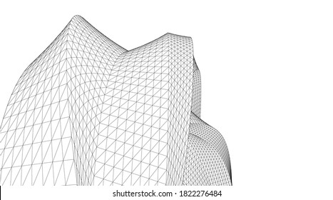 Fondo 3d moderno abstracto arquitectónico