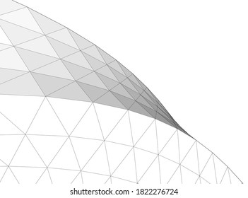 Modern architectural abstract 3d background