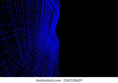 Modern architectural background 3d rendering