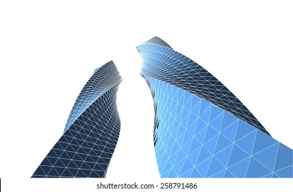 Modern architectural background. Building construction