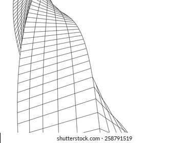 Modern architectural background. Building construction