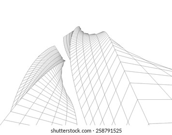 Modern architectural background. Building construction
