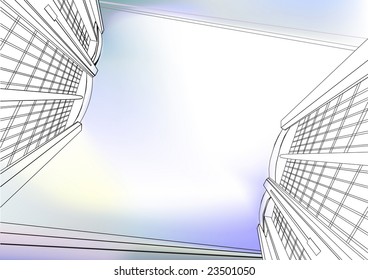 Modern architectural background. Scalable vector graphics