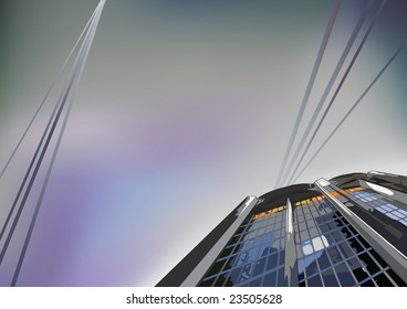 Modern architectural background. Scalable vector graphics