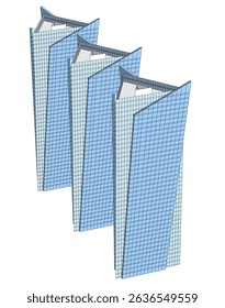 Vetor de fundo arquitetônico moderno desenho 3d