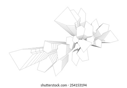 modern architectural building