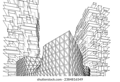 Diseño de diseño arquitectónico de і moderno 