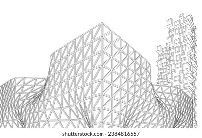 Diseño de diseño arquitectónico de і moderno 