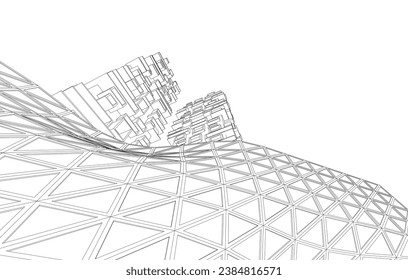Modern buіlding architectural concept design 