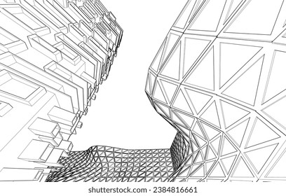 Modern buіlding architectural concept design 