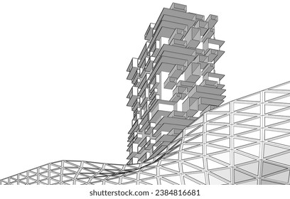 Diseño de diseño arquitectónico de і moderno 