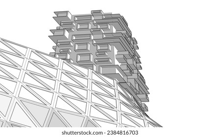 Modern buіlding architectural concept design 