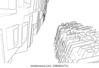 Modern buіlding architectural concept design 