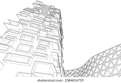 Diseño de diseño arquitectónico de і moderno 