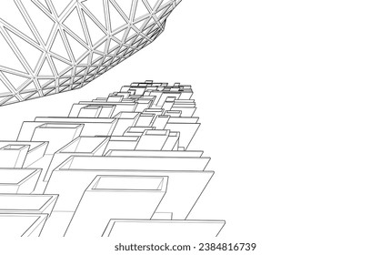 Modern buіlding architectural concept design 