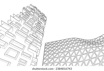 Modern buіlding architectural concept design 