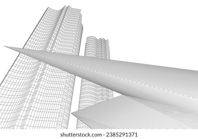 Diseño de diseño arquitectónico de і moderno 