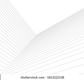 Modern architectural drawings 3d illustration