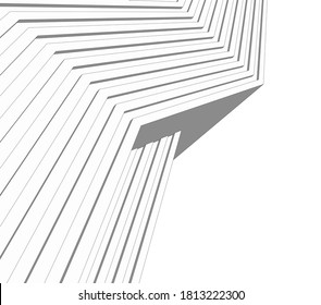 Modern architectural drawings 3d illustration