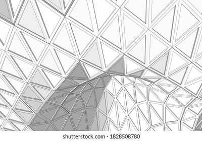 Modern architectural drawings 3d illustration