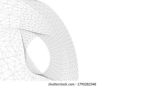 Modern architectural linear 3d background