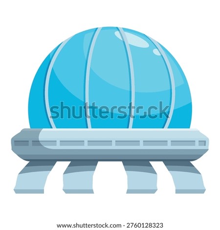 Modern architectural marvel blending terrestrial design with extraterrestrial aesthetics, hinting at advanced technology and space exploration