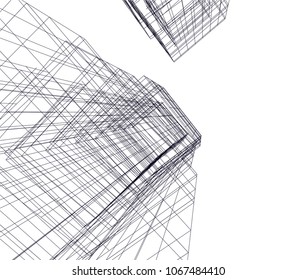 Modern architecture 3d