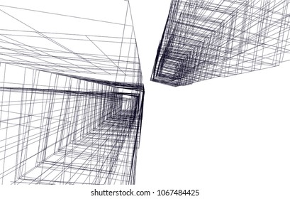 Modern architecture 3d