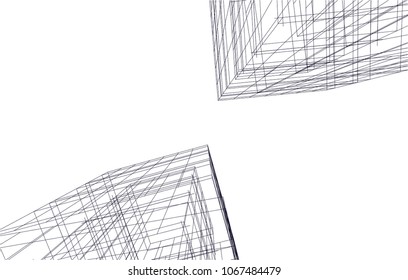 Modern architecture 3d