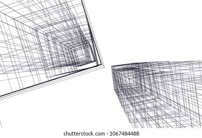 Modern architecture 3d