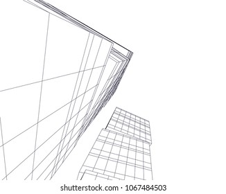 Modern architecture 3d