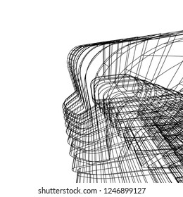 Modern architecture 3d