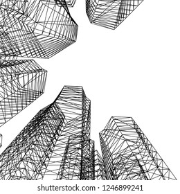 Modern architecture 3d