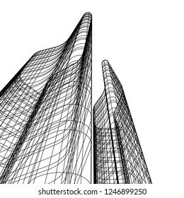 Modern architecture 3d